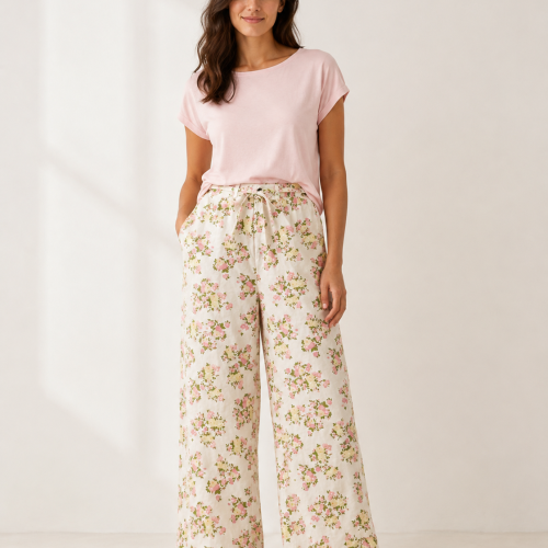 Elegance Floral Παντελόνι LUMINA