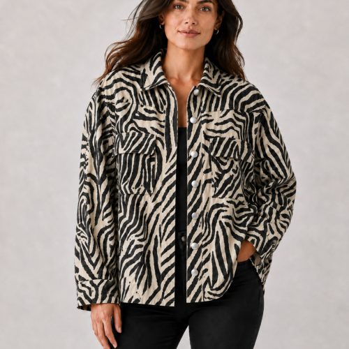 Oversized Zebra Jacket Lumina